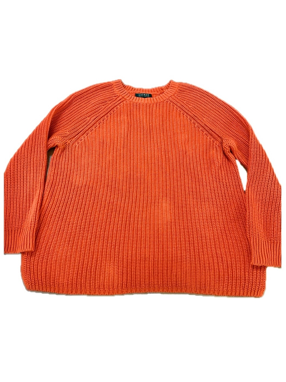 Lauren Ralph Lauren Orange Knit Sweater